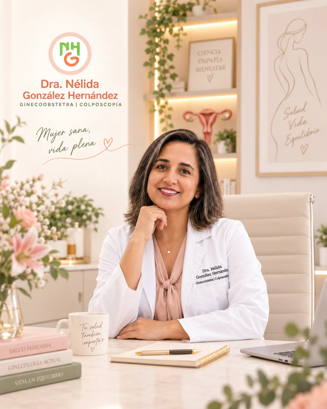 Dra. Nélida González Hernández en consultorio